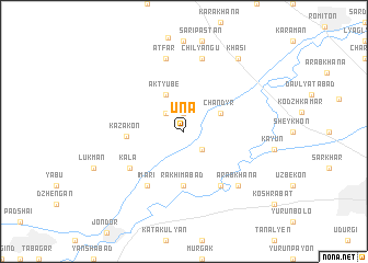 map of Una