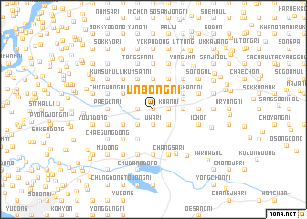 map of Unbong-ni