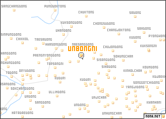 map of Unbong-ni