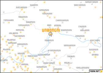 map of Unbong-ni