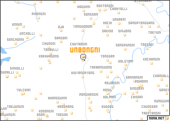 map of Unbong-ni