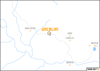 map of Uncaliri