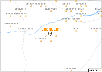 map of Uncalliri