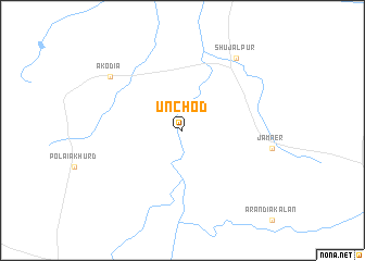 map of Unchod