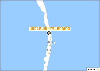 map of Uncle Jimmys Landing