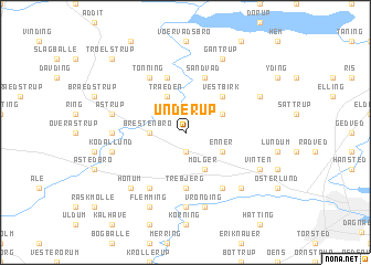 map of Underup