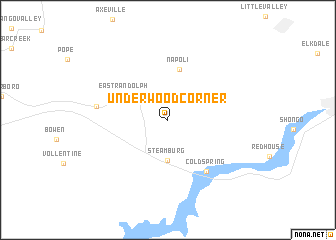 map of Underwood Corner