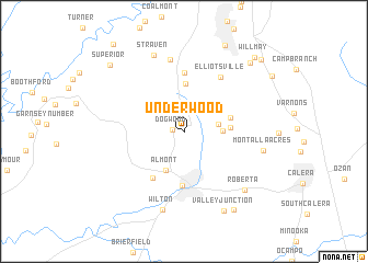 map of Underwood