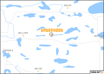 map of Underwood