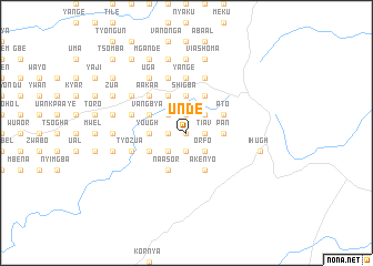 map of Unde