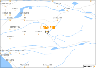 map of Undheim