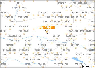 map of Undløse