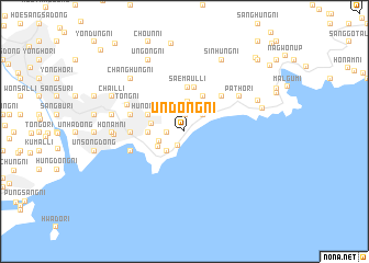 map of Undong-ni