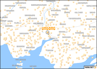 map of Un-dong