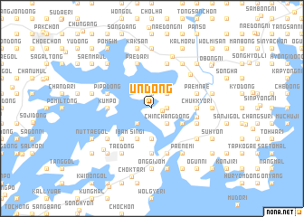 map of Ŭn-dong