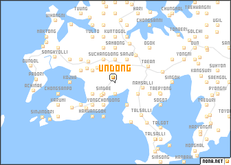 map of Un-dong