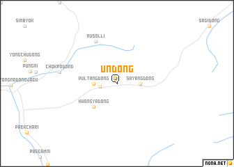 map of Un-dong