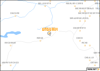 map of Unduavi