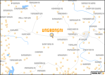 map of Ŭngbong-ni