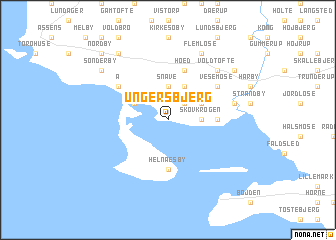 map of Ungersbjerg