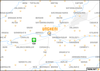 map of Ungheni