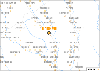 map of Ungheni