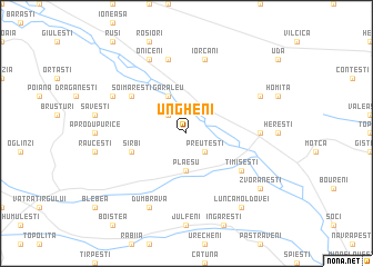 map of Ungheni
