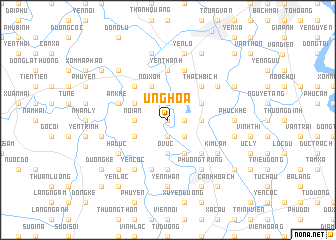 map of Ứng Hòa