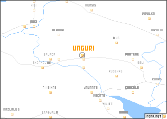 map of Unguri