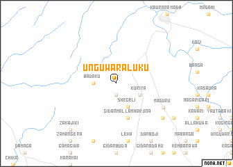 map of Unguwar Aluku