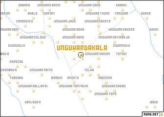 map of Unguwar Dakala