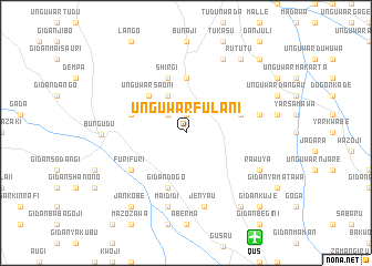 map of Unguwar Fulani