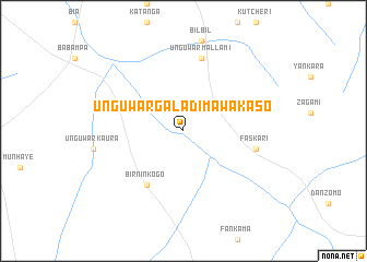 map of Unguwar Galadima Wakaso