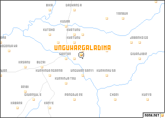 map of Unguwar Galadima