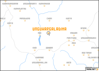 map of Unguwar Galadima