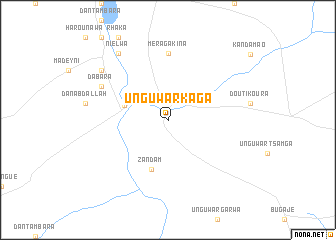 map of Unguwar Kaga