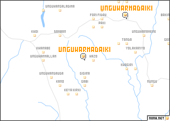 map of Unguwar Madaiki