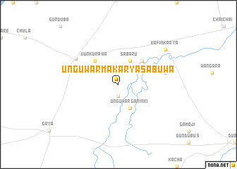 map of Unguwar Makarya Sabuwa