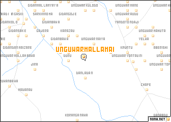 map of Unguwar Mallamai