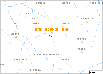 map of Unguwar Mallami