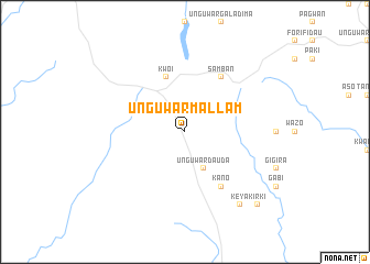 map of Unguwar Mallam