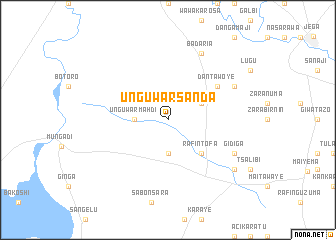 map of Unguwar Sanda