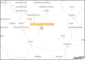 map of Unguwar Shebu