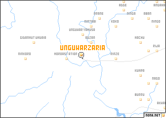 map of Unguwar Zaria