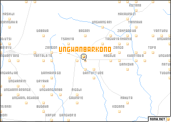 map of Ungwan Barkono