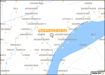 map of Ungwan Hamani