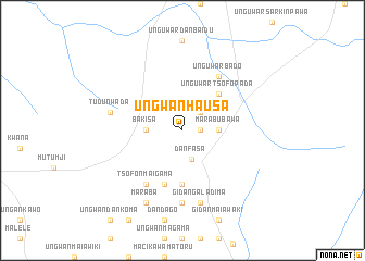 map of Ungwan Hausa