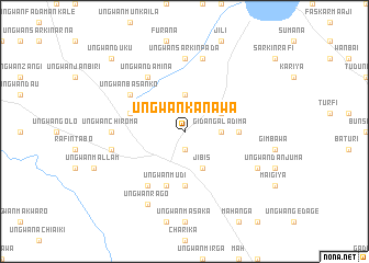 map of Ungwan Kanawa