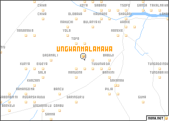 map of Ungwan Malamawa