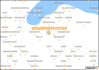 map of Ungwan Sarkin Kida